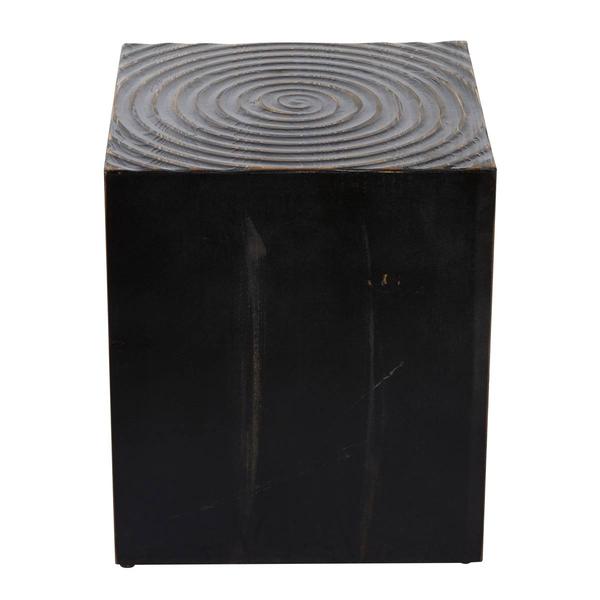 9th & Pike® Black Rustic Wood Accent Table