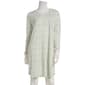 Womens Poppy & Clay Long Sleeve Floral Nightshirt -Ivory/Green - image 1