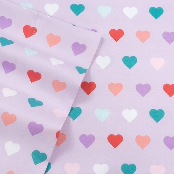 Sweet Home Collection Kids Fun & Colorful Hearts Sheet Set