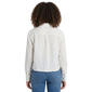 Juniors A. Byer Striped Cropped Button Up Shirt - image 3