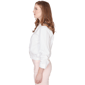 Womens Emaline Enchanted Bloom 3/4 Sleeve Button Front Blouse - image 3