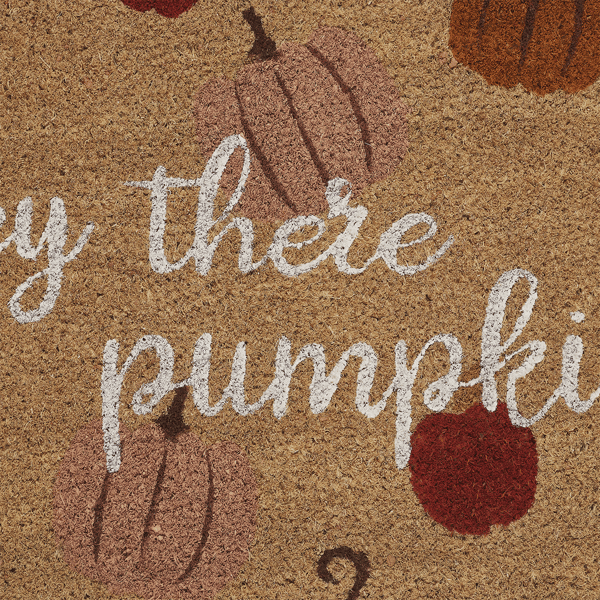 VCNY Home Hey There Pumpkin Outdoor Coir Doormat
