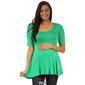Womens 24/7 Comfort Apparel Solid 3/4 Sleeve Tunic Maternity Top - image 6