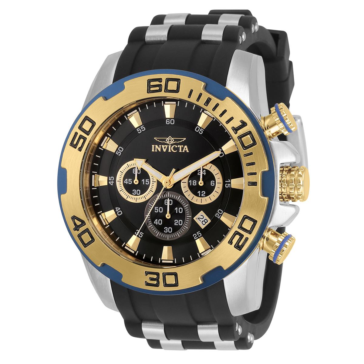 Mens Invicta Pro Diver Black Dial Quartz Watch - 30765