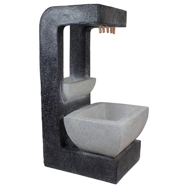 Northlight Seasonal 26in. LED Lighted Water Fountain with Planter