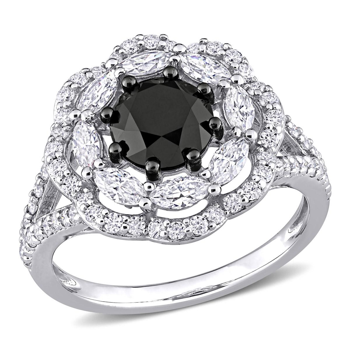 Gemstone Classics™ 10kt. White Gold 1 3/4ctw. Moissanite...