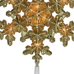Northlight Seasonal Gold Snowflake Christmas Tree Topper