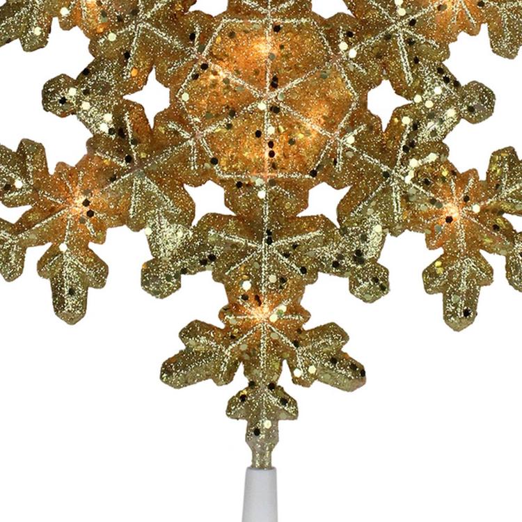 Northlight Seasonal Gold Snowflake Christmas Tree Topper