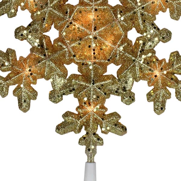Northlight Seasonal Gold Snowflake Christmas Tree Topper