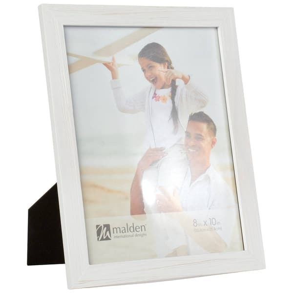 Malden White Distressed Linear Frame - 8x10 - image 