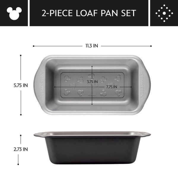 Farberware&#174; Disney Bake with Mickey Nonstick 2pc. Loaf Pan Set