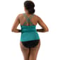 Womens Dolfin® Aquashape Deep Scoop Neck Tankini Top - image 2