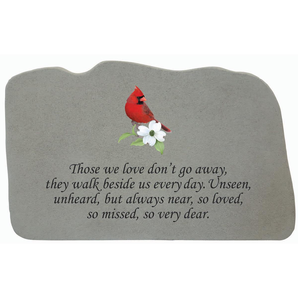 Kay Berry Those We Love with Cardinal Memory Stone