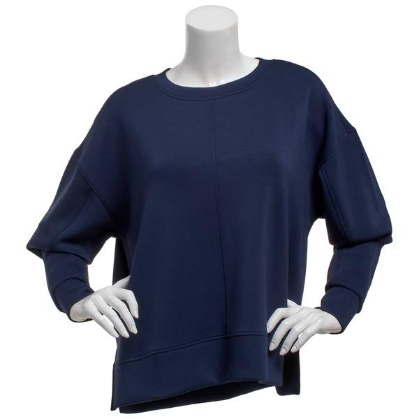 Womens Match Fit Long Sleeve Center Seam Pullover Sweatshirt - image 