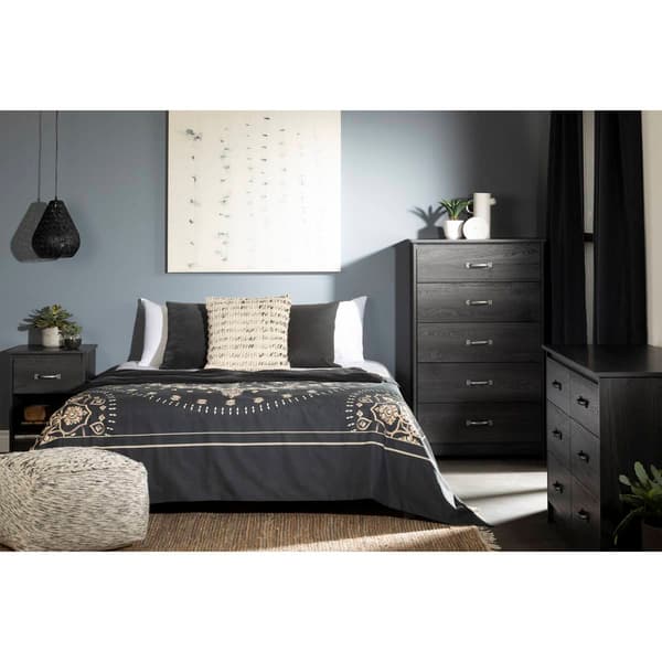 South Shore Tassio 6-Drawer Grey Oak Double Dresser