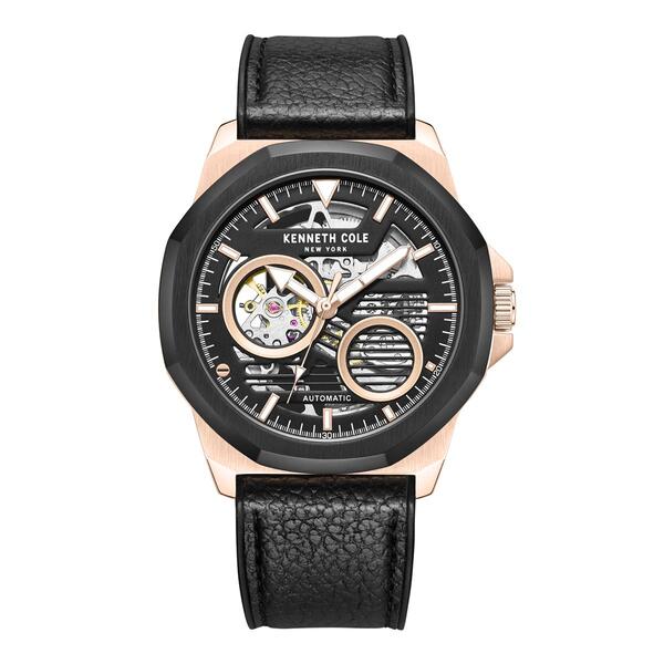 Mens Kenneth Cole Automatic Rose Gold Watch - KCWGR0013603 - image 