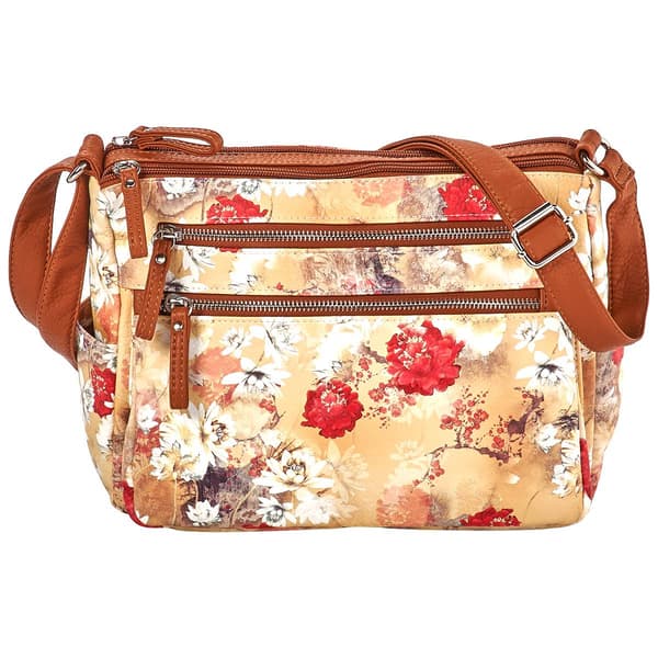 Bueno Multi Zip Camera Washed Hobo - Sand/White - image 
