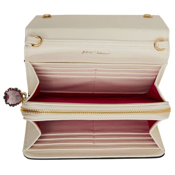 Betsey Johnson Shake Your Pom Poms Crossbody Wallet