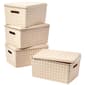 Core Home 4pk. Wheat Storage Basket Bin Set with Lids - image 1