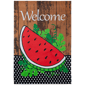 Northlight Welcome Watermelon Slice Spring Outdoor Garden Flag - image 2