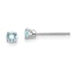 Gemstone Classics&#40;tm&#41; 3mm Aquamarine Stud Earrings - image 1