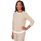 Petite Alfred Dunner Comfort & Joy Star Embellishment Blouse - image 3