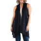 Plus Size 24/7 Comfort Apparel Asymmetric Sleeveless Cardigan - image 1