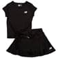 Girls (7-12) New Balance Tie Front Tee Skort Set - image 1