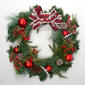 Snowflake/Ball Ornaments/Berries/Pine Cones/Ribbon Wreath - image 1