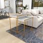 9th & Pike® Gold Metal Contemporary Console Table - Set of 2 - image 8