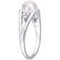 Gemstone Classics&#8482; Pearl & Diamond Split-Shank Ring - image 2