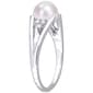 Gemstone Classics&#8482; Pearl & Diamond Split-Shank Ring - image 2