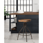 HH2 Home Worland Backless Adjustable Height Stool w/ Saddle Seat - image 6