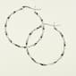 Marsala Sterling Silver 30mm Twist Hoop Earrings - image 1