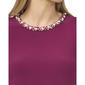 Womens Cece Short Sleeve Tee with Pearl Trim Embellishment - image 4