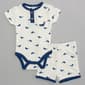 Baby Boy &#40;NB-9M&#41; Rugged Bear Whale Bodysuit & Shorts Set - image 1