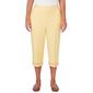 Womens Alfred Dunner Charleston Twill Capri w/Lace Inset - image 1