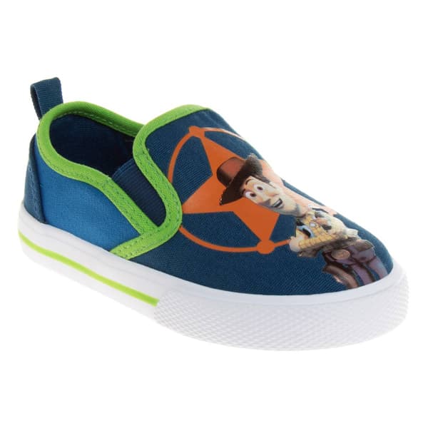 Toddler Boys Disney Toy Story Slip On Canvas Fashion Sneakers