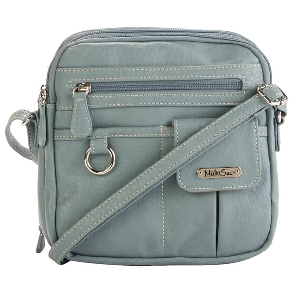 MultiSac North/South Zip Around Crossbody - Light Denim