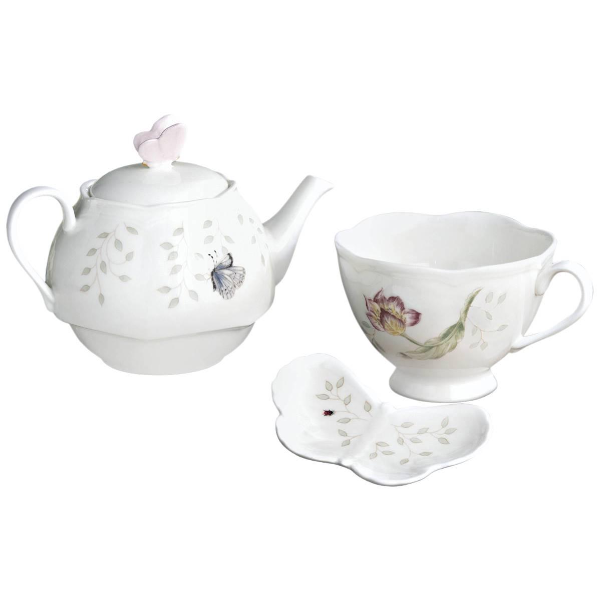 Lenox(R) Butterfly Meadow(tm) Tea Set with Bag Holder