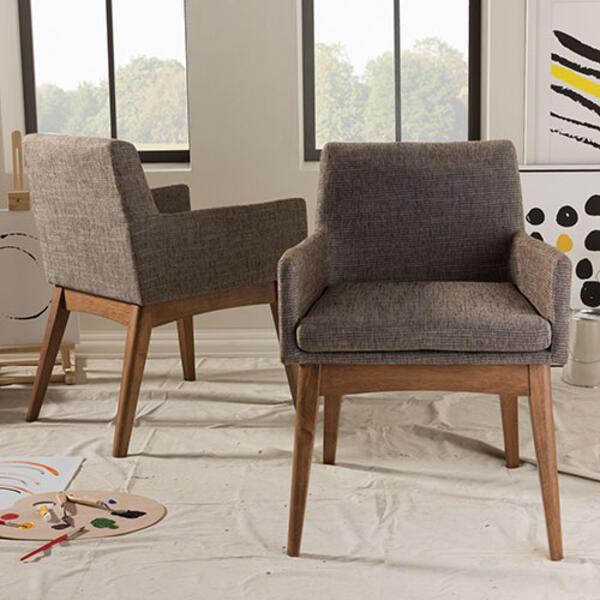 Baxton Studio Nexus Arm Set of 2 Chairs - image 