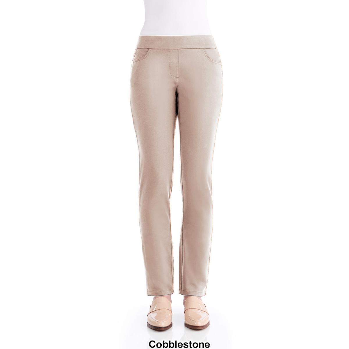 Plus Size Napa Valley Cotton Super Stretch Pull on Pant-Short