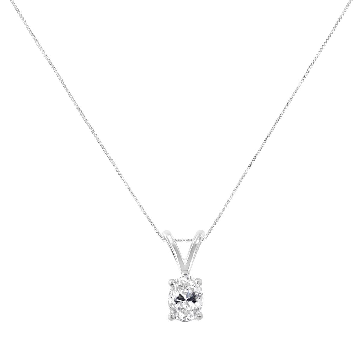Diamond Classics™ 10kt. White Gold 1/5ctw. Diamond Pendant