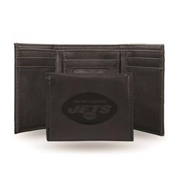Mens NFL New York Jets Faux Leather Trifold Wallet