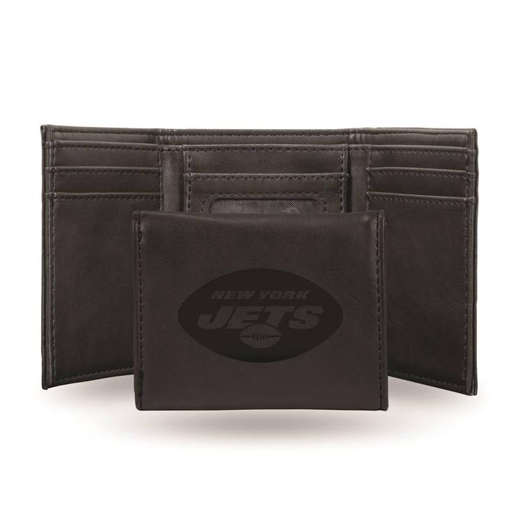 Mens NFL New York Jets Faux Leather Trifold Wallet