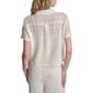 Womens DKNY Short Sleeve Pearl Knit Button Front Sweater - image 2