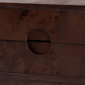bali & pari Kayla Dark Walnut Brown Real Burl Wood Nightstand - image 5