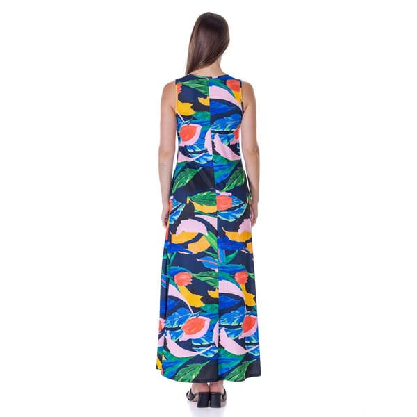 Womens 24/7 Comfort Apparel Tropical Shift Maxi Dress