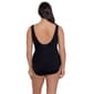 Womens Great Lengths Geometric V Neck One Piece Swimsuit - image 2