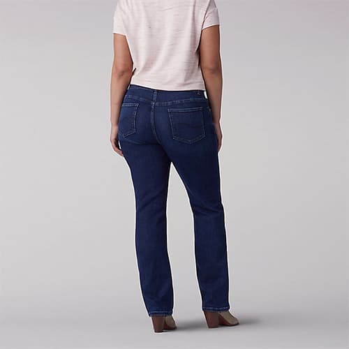 Plus Size Lee&#174; Flex Motion Straight Leg Jeans